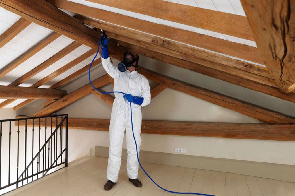 Traitement des charpentes en bois